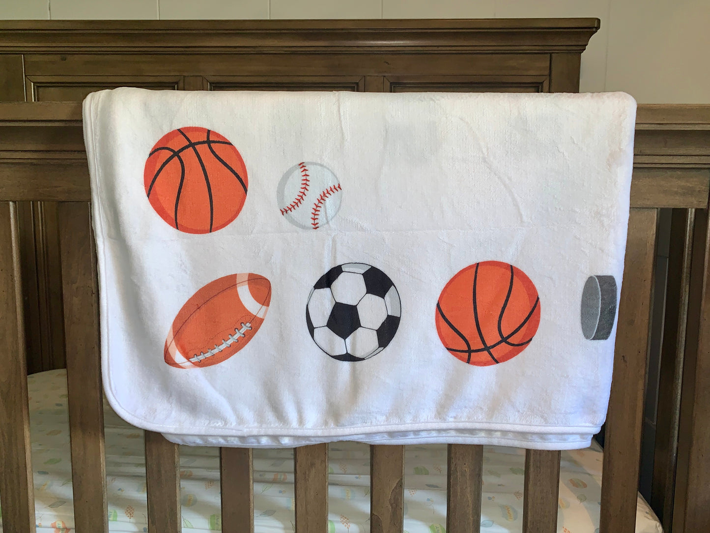 Sports Baby Milestone Blanket- Double Sided for 0-24 Months